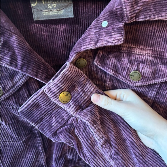 Purple velvet/corduroy jacket - Picture 5 of 9
